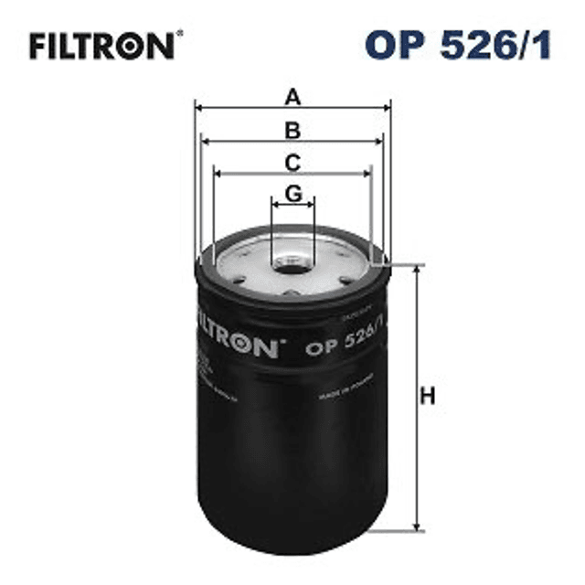 Filtr oleje OP526/1
