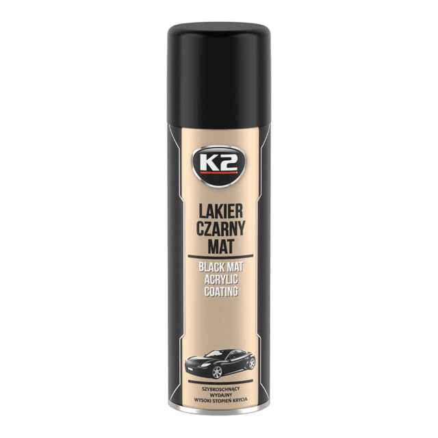 ČERNÁ AKRYLOVÁ BARVA K2 500 ML - Rychleschnoucí matná černá akrylová barva K2 L340